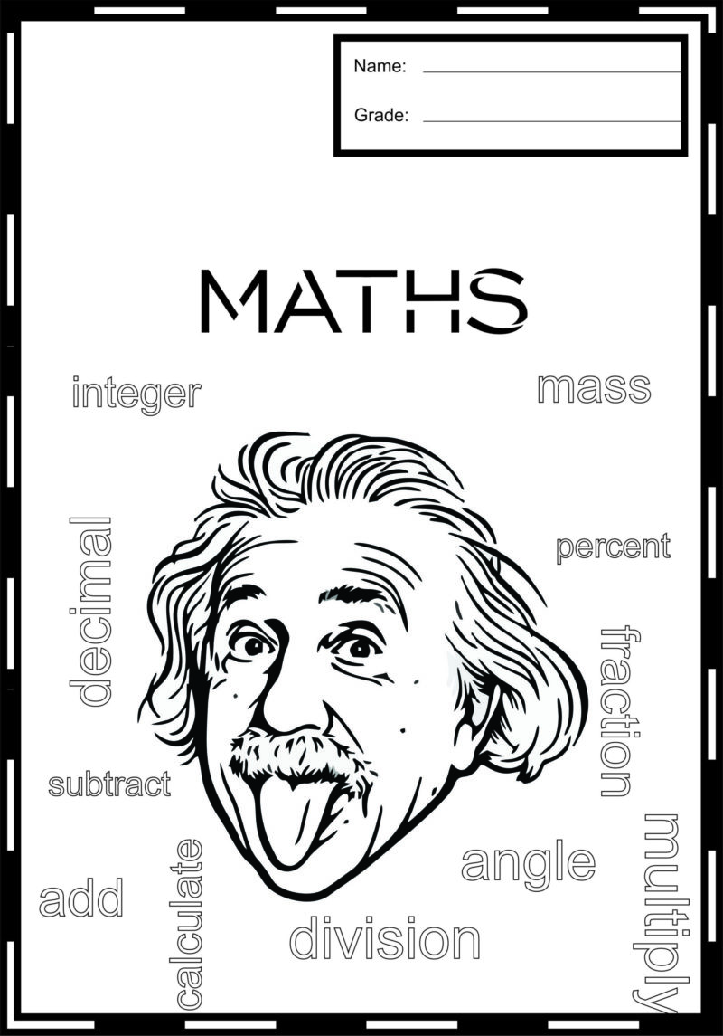 Mathematics Printable Book Covers X3 Teacha