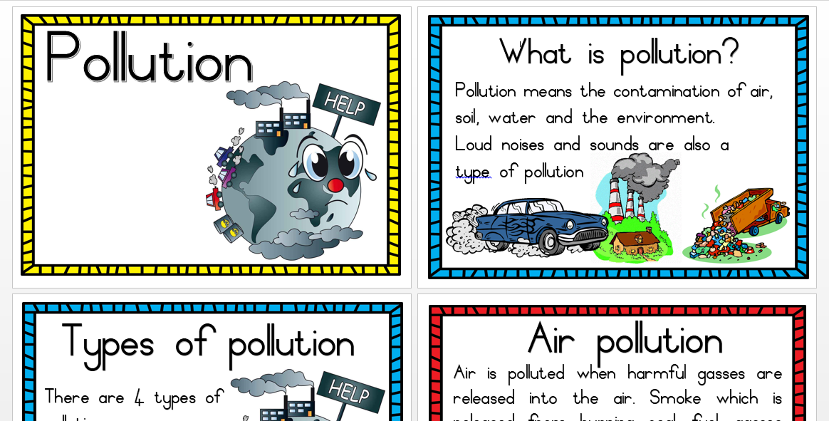 Air Pollution Chart For School