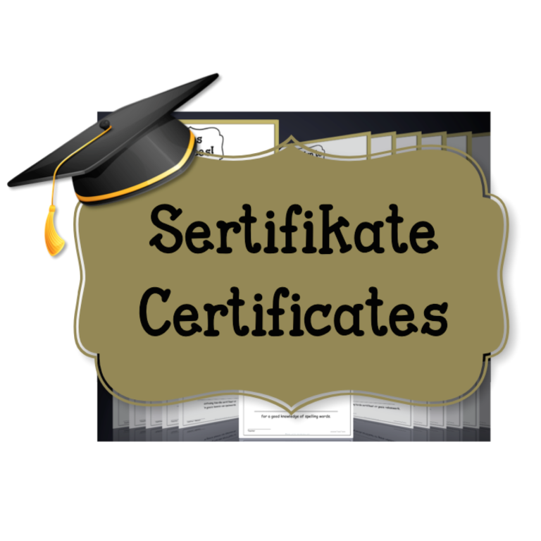 sertificates certificates