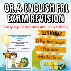 Gr 4 English FAL exam • Teacha! Teacha!