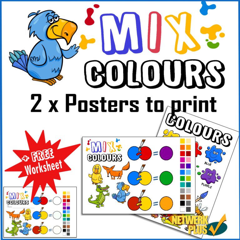 Mix colours to print posters
