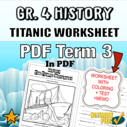 GR 4 HISTORY TITANIC WORKSHEET FREE • Teacha! Teacha!