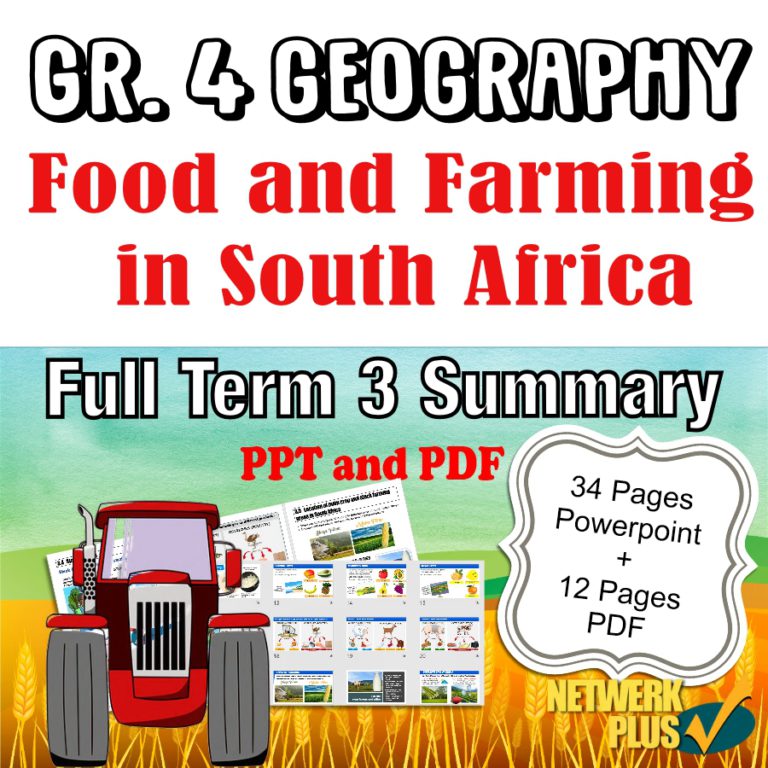 Geography gr 5 term3 Summary Exam preparation