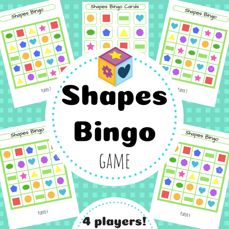 shapes bingo TpT