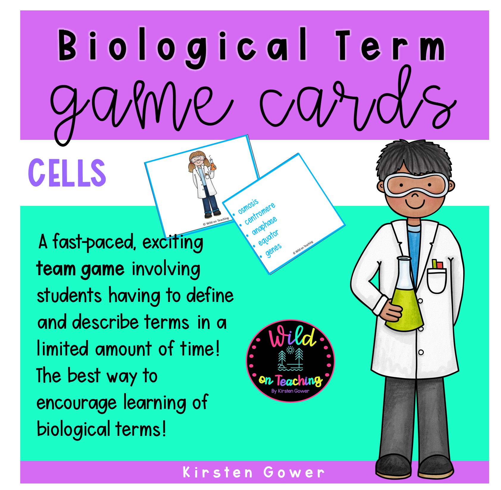 cells biological term game cards cover Teacha