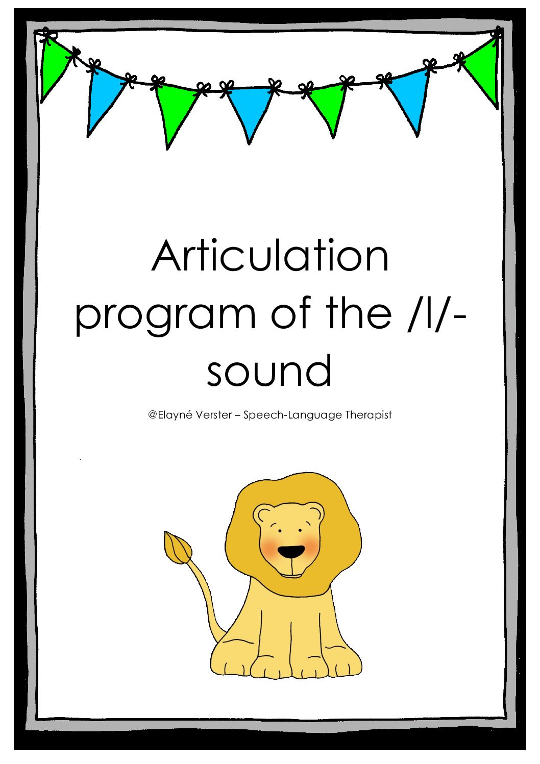 Articulation program of the l-sound