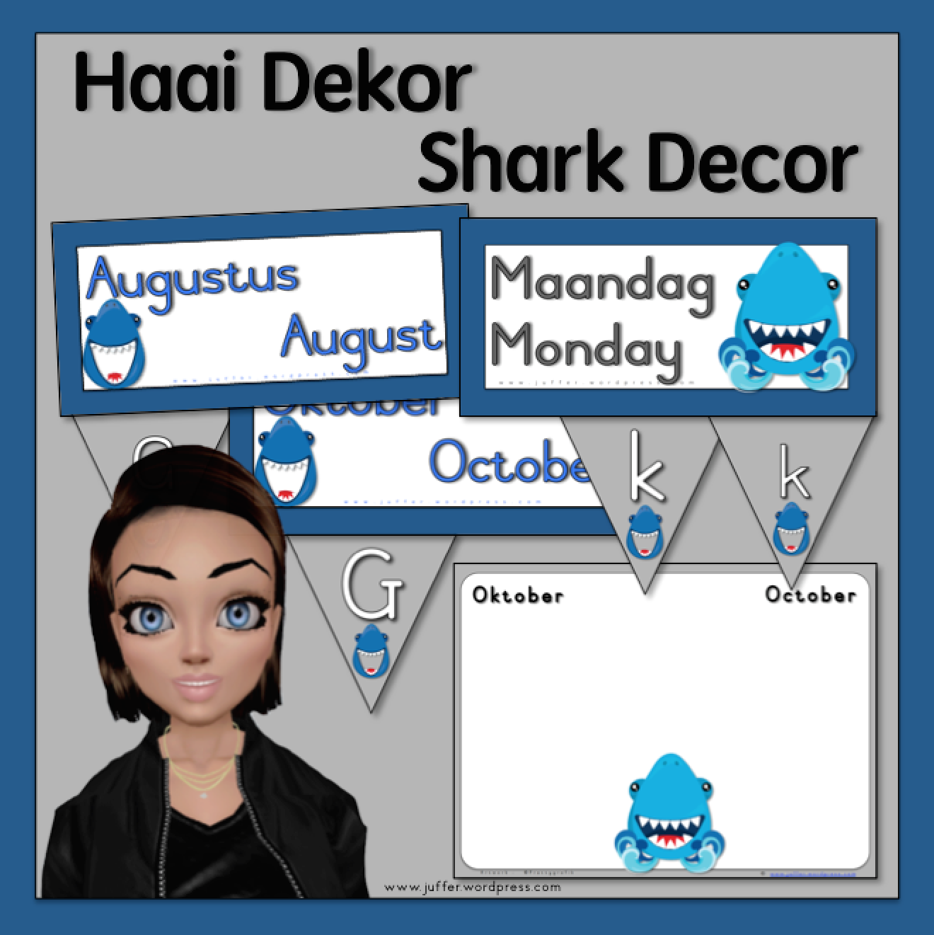 Haai Dekor Shark Decor C Teacha