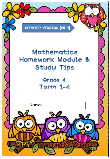 MATHS HOMEWORK MODULE TERM 1-4 UPDATED 2019 • Teacha! Teacha!