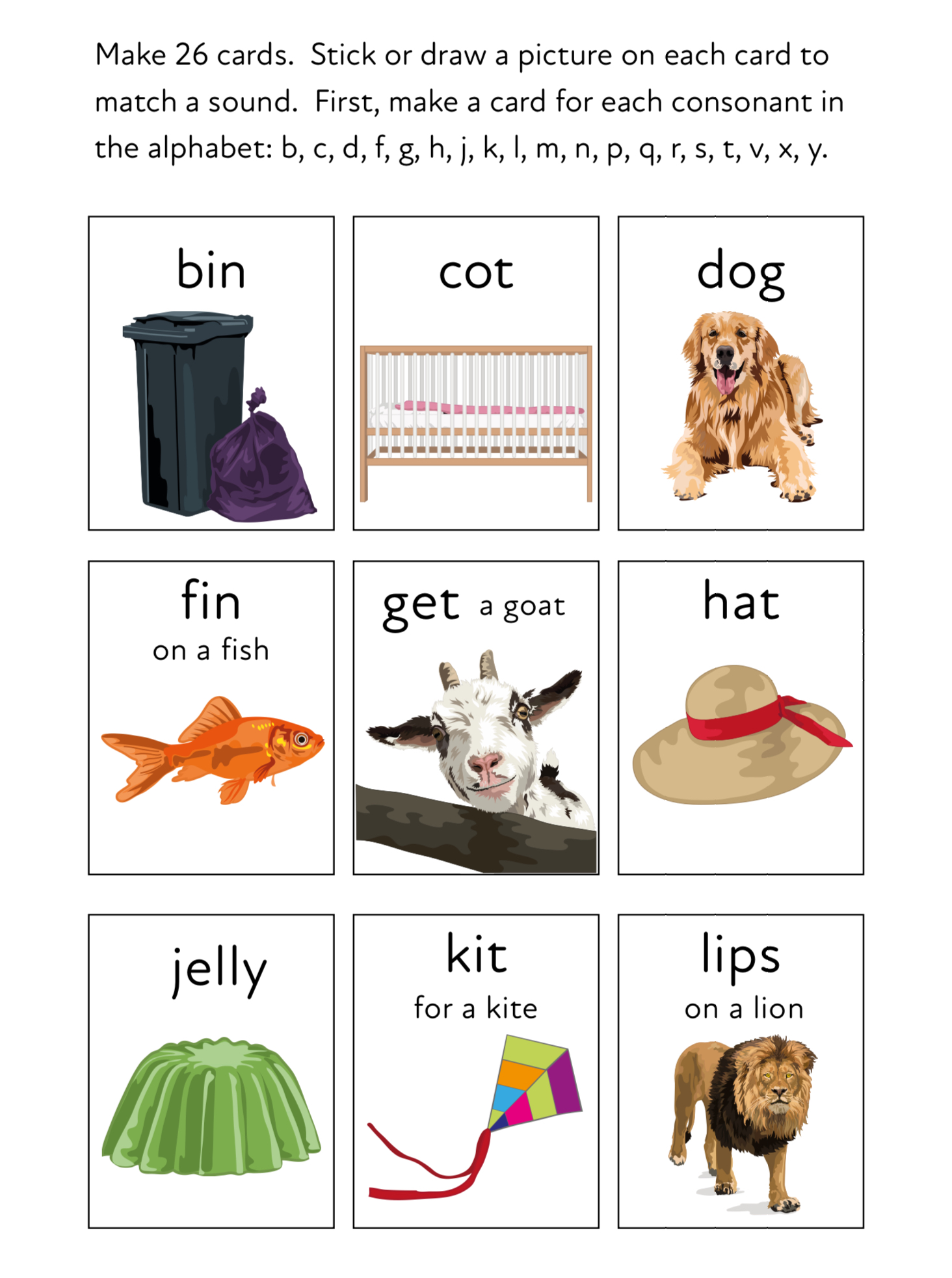 Play A Matching Game To Learn 26 Initial Consonant Sounds (3+) • Teacha!