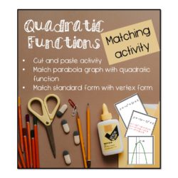 36828-Thumbnail_Quadractic Functions Matching Activity • Teacha! Teacha!
