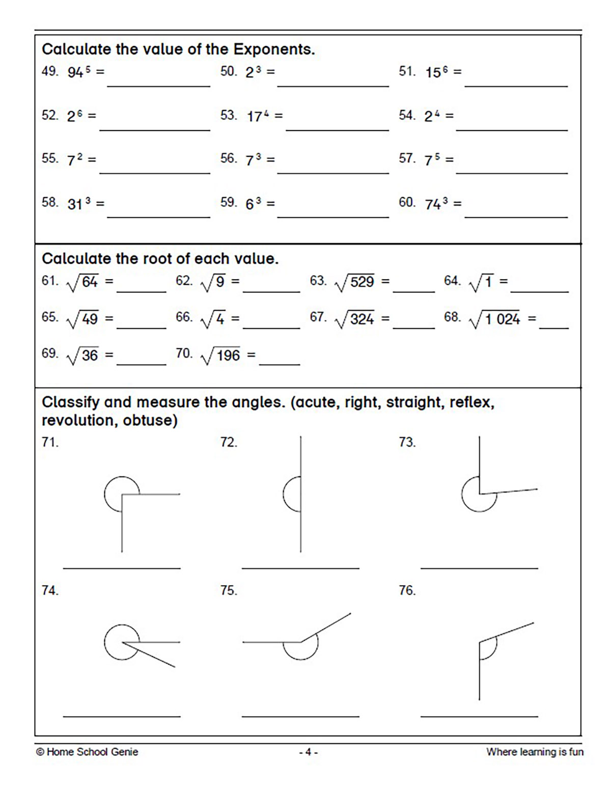 grade 7 maths assignment term 1