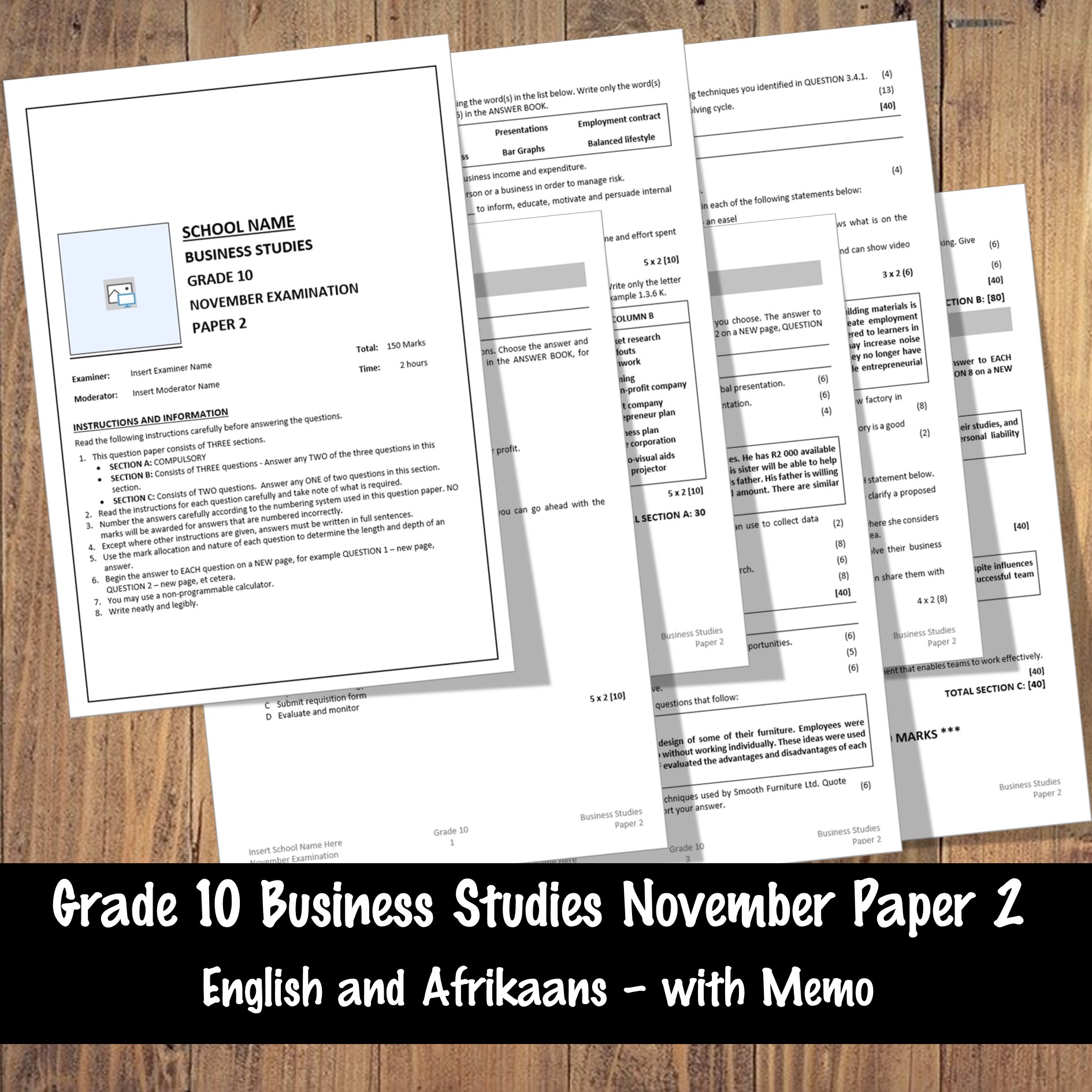 business studies grade 10 essays pdf 2022