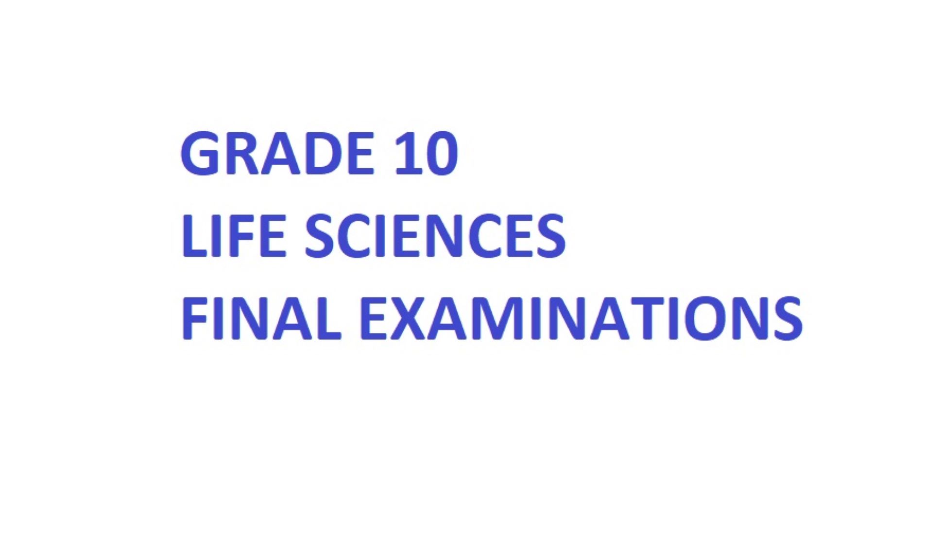 life sciences grade 10 assignment 2023