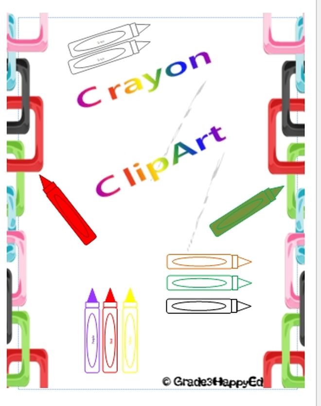 14985 Crayon Clipart Cover Teacha