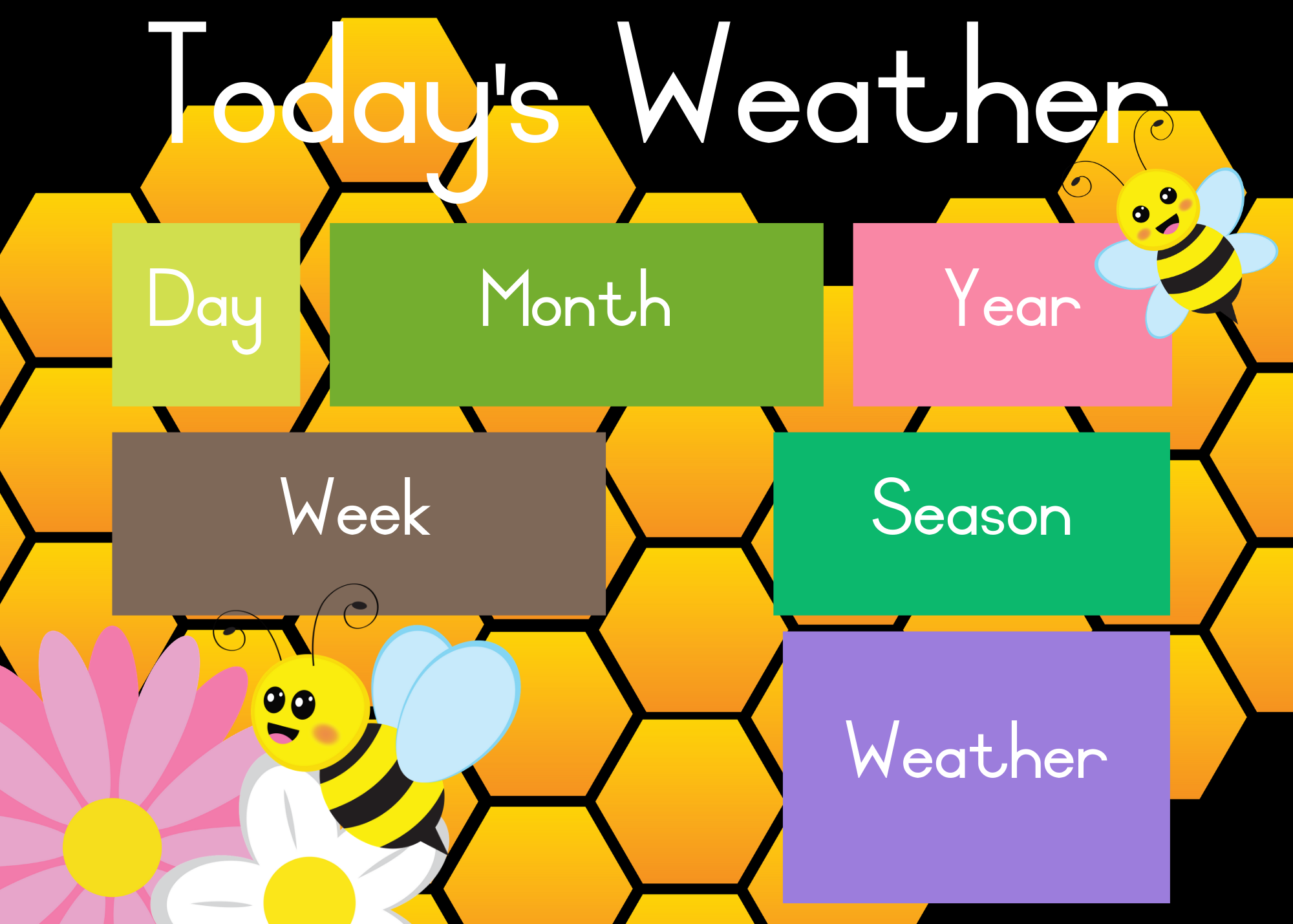 17741Bees Weather Chart Teacha 17741 Bees Weather Chart Teacha