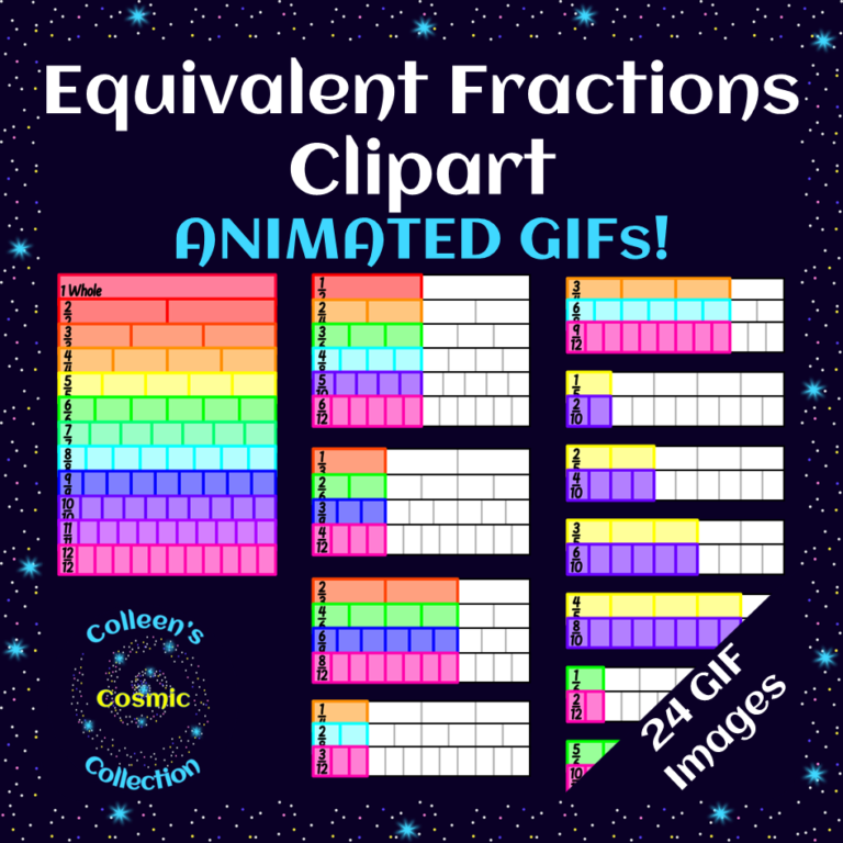 equivalent fractions clipart