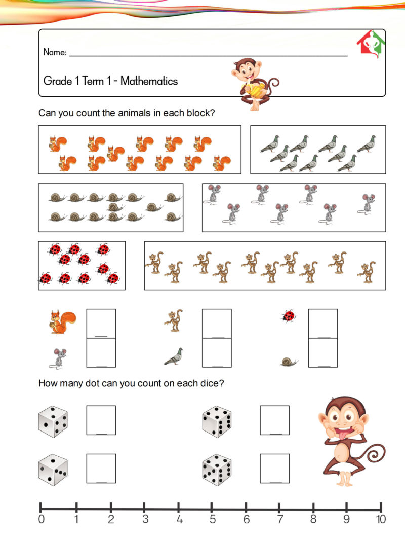 grade 2 term 1 maths test