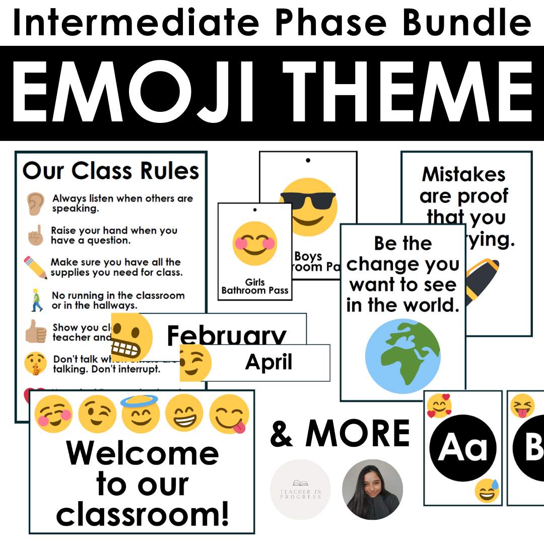 Emoji classroom decorations | Gahanna, Ohio | Terrific Teaching Tools