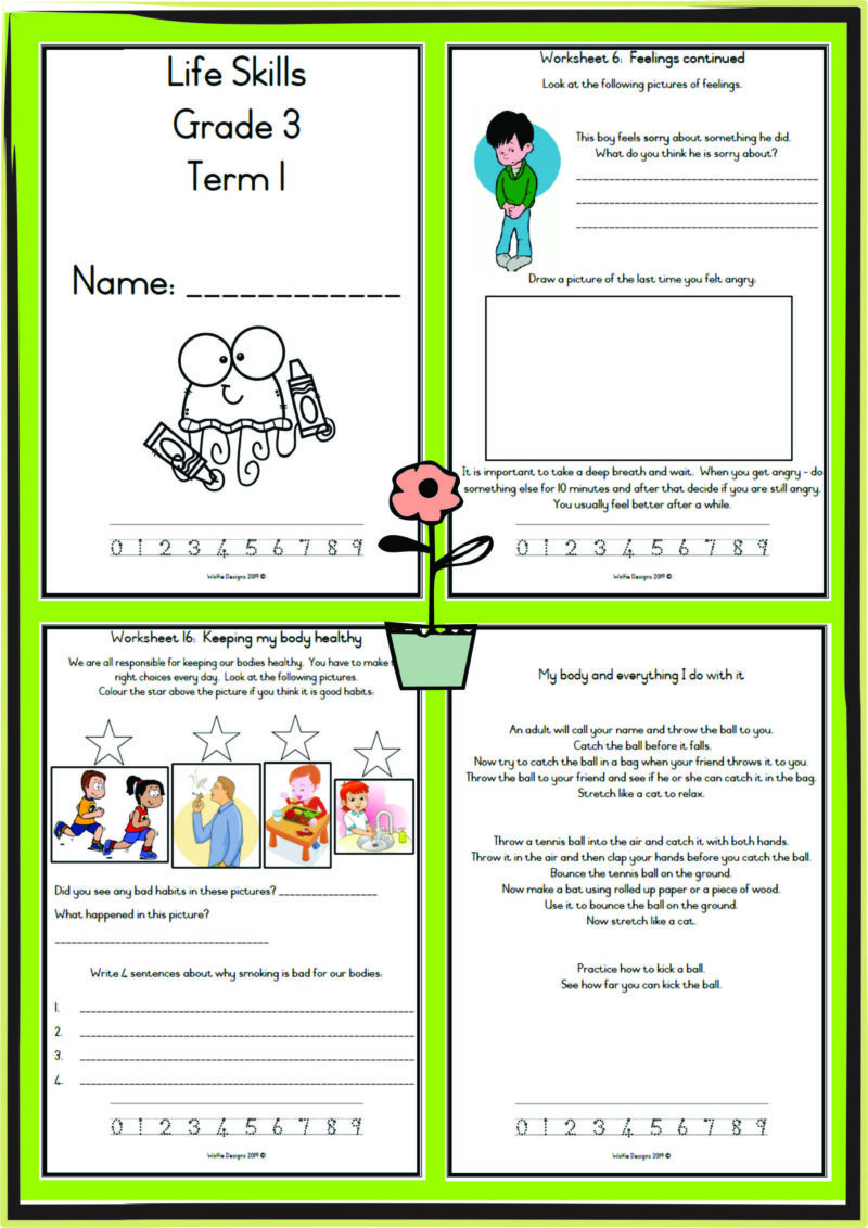 worksheets for grade 3 life skills