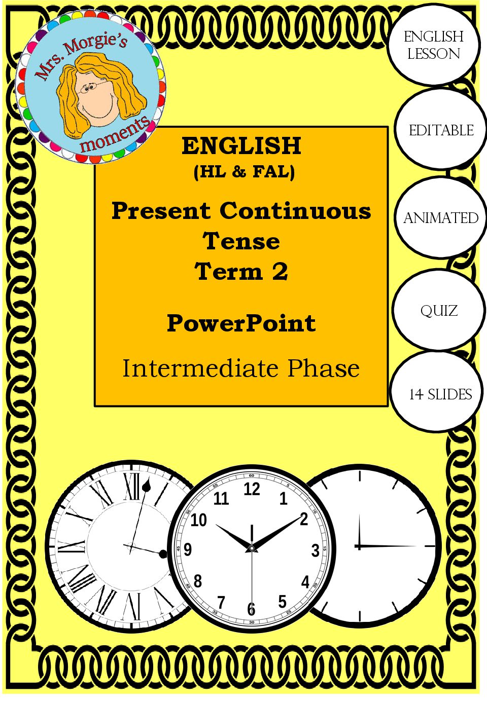 Present continuous tense cover 14 pages