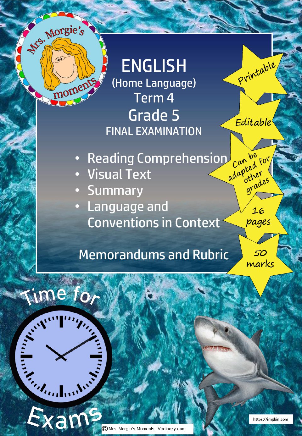 English final exam cover grade 5 2021