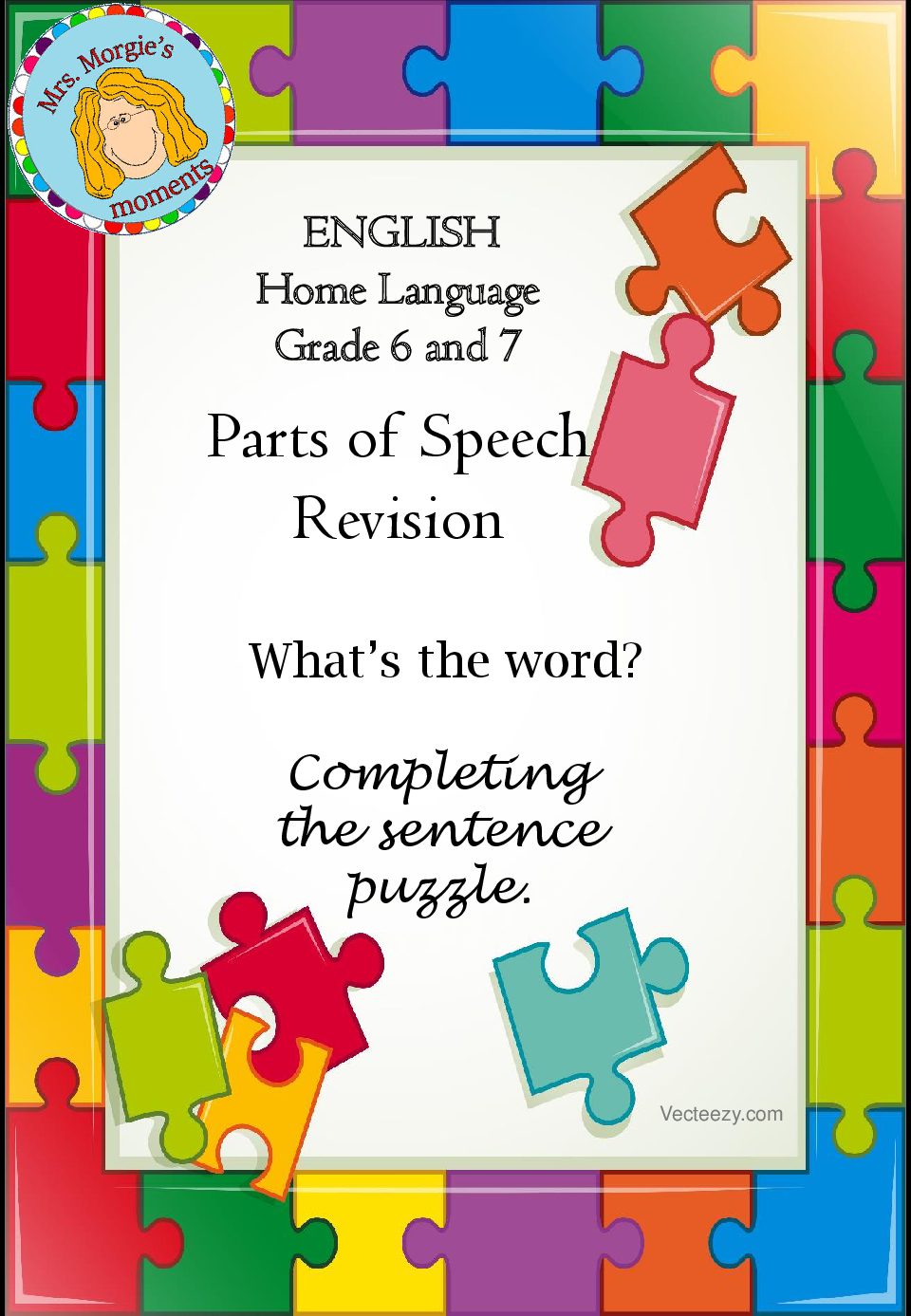 Parts of speech cover • Teacha! Teacha!