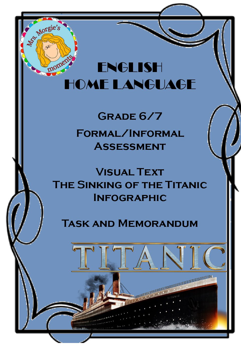 Titanic infographic cover • Teacha