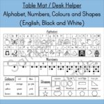 Alphabet Mat Thumbnail BW2 • Teacha