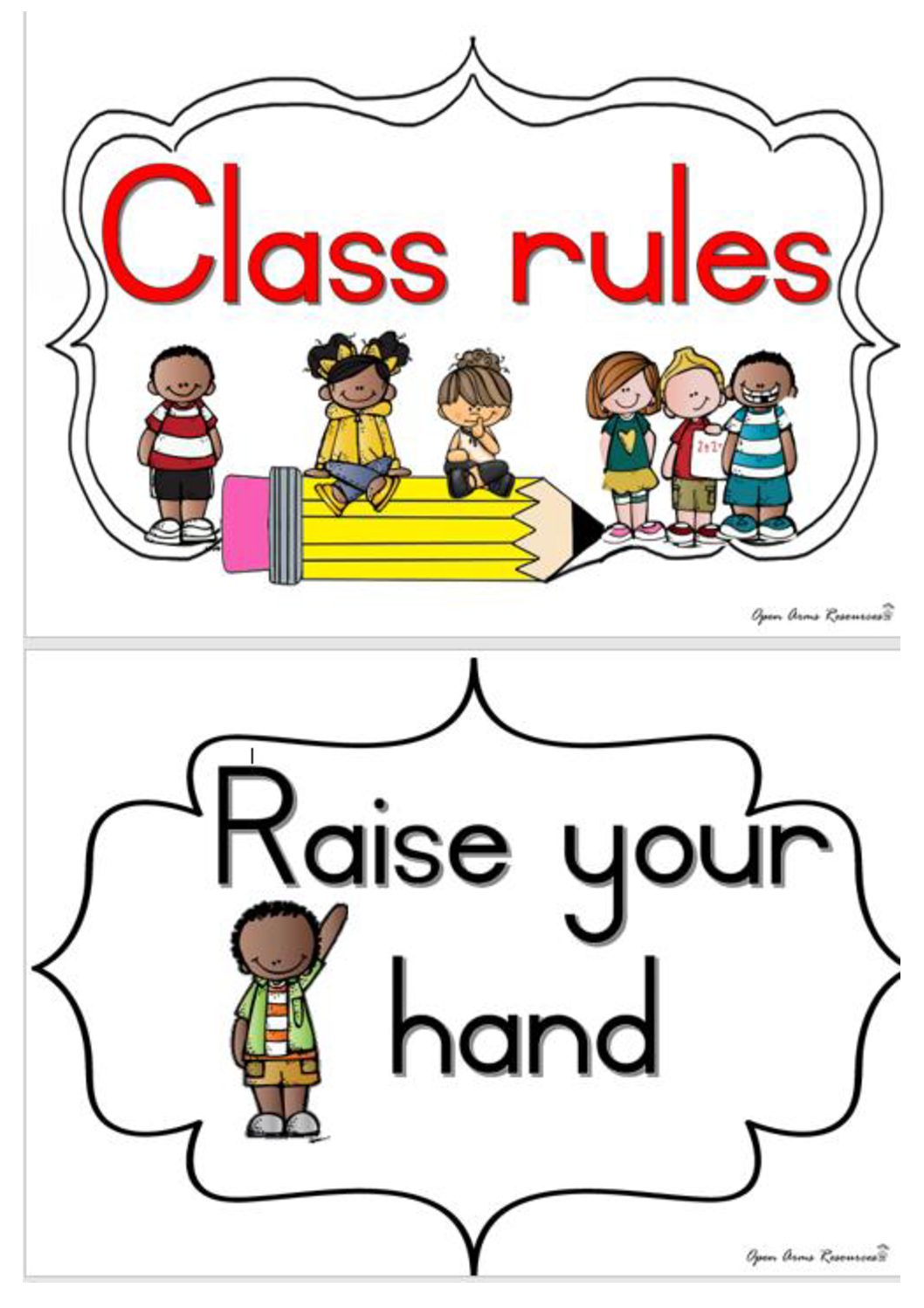 Class rules front page