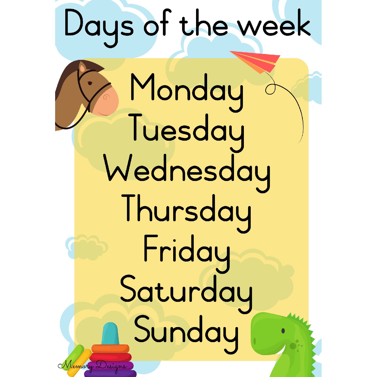 Days of the week COVER