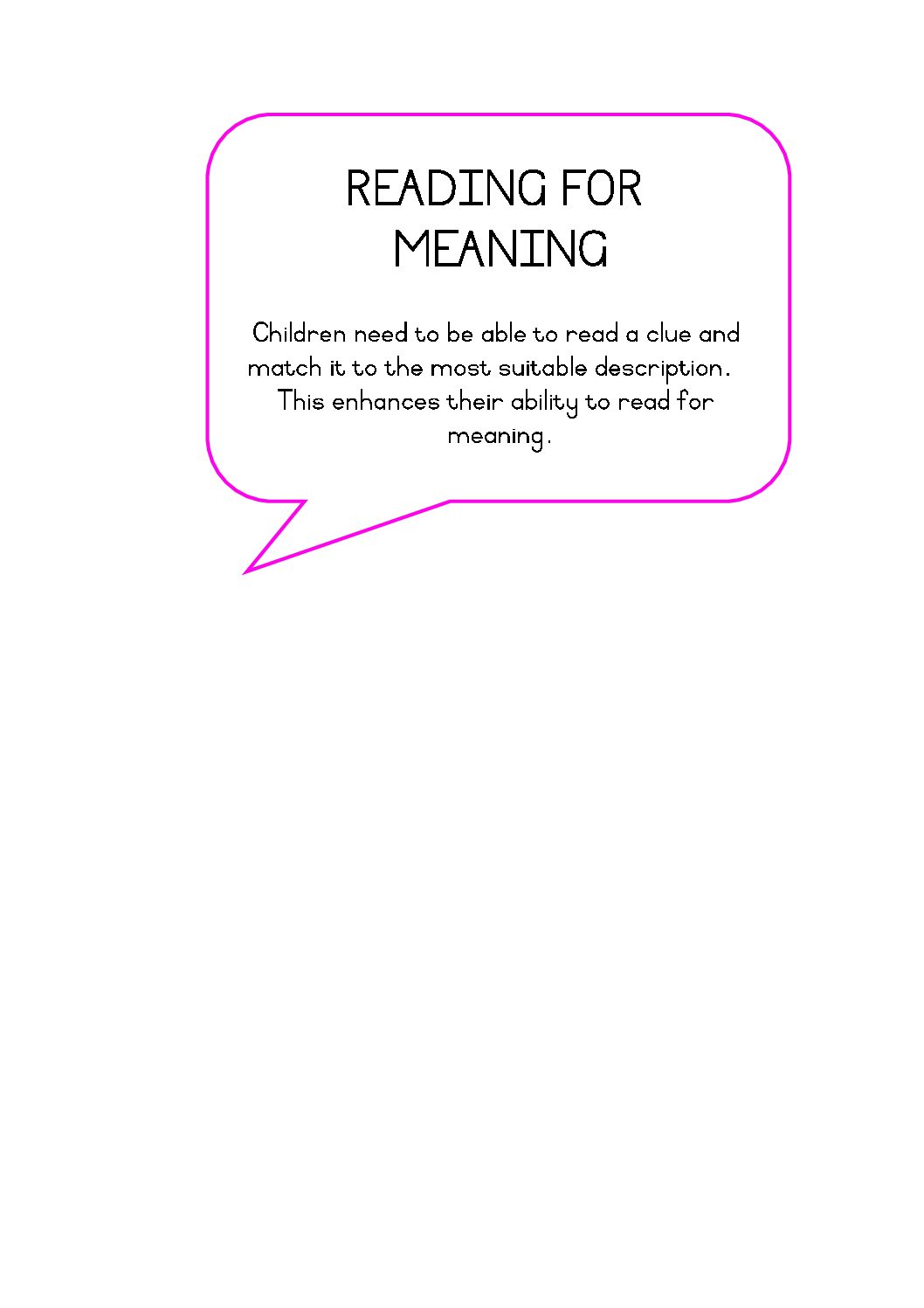 READING FOR MEANING 1 • Teacha