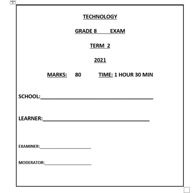 technology grade 9 term 3 assignment