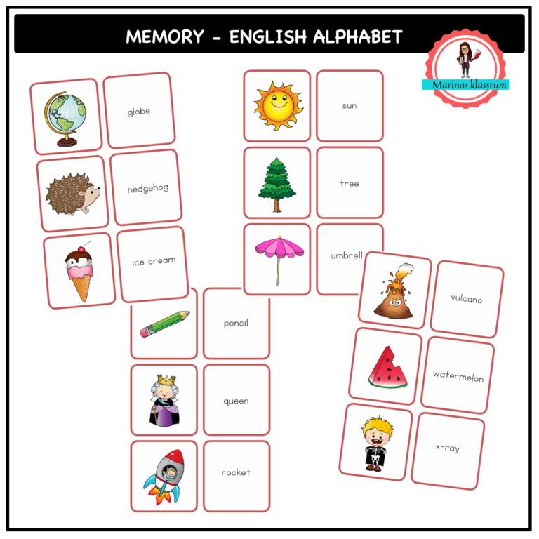 53070-Memory english alphabet