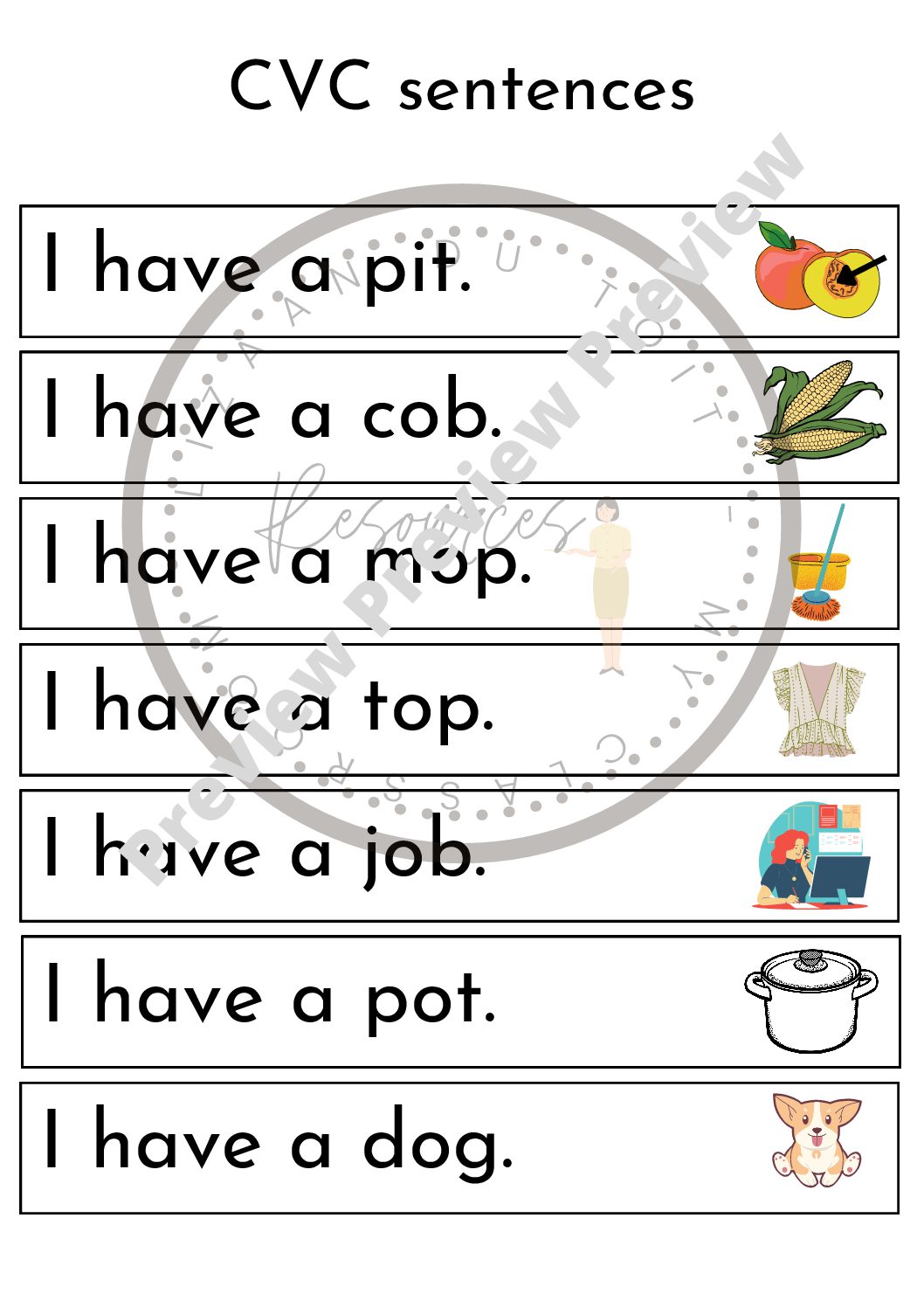 english-cvc-beginner-reading-sentences-and-assisted-writing-sheets