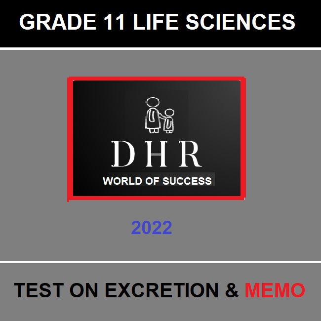 33605 EXCRETION TEST 3 AND MEMO • Teacha