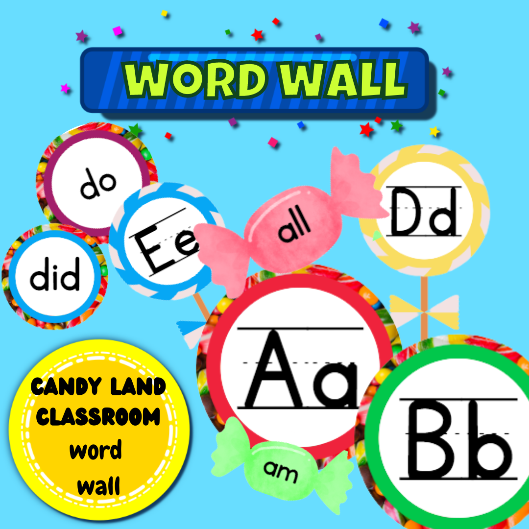 Candy land classroom decoration days of the week • Teacha!