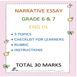 topics for narrative essay for grade 6