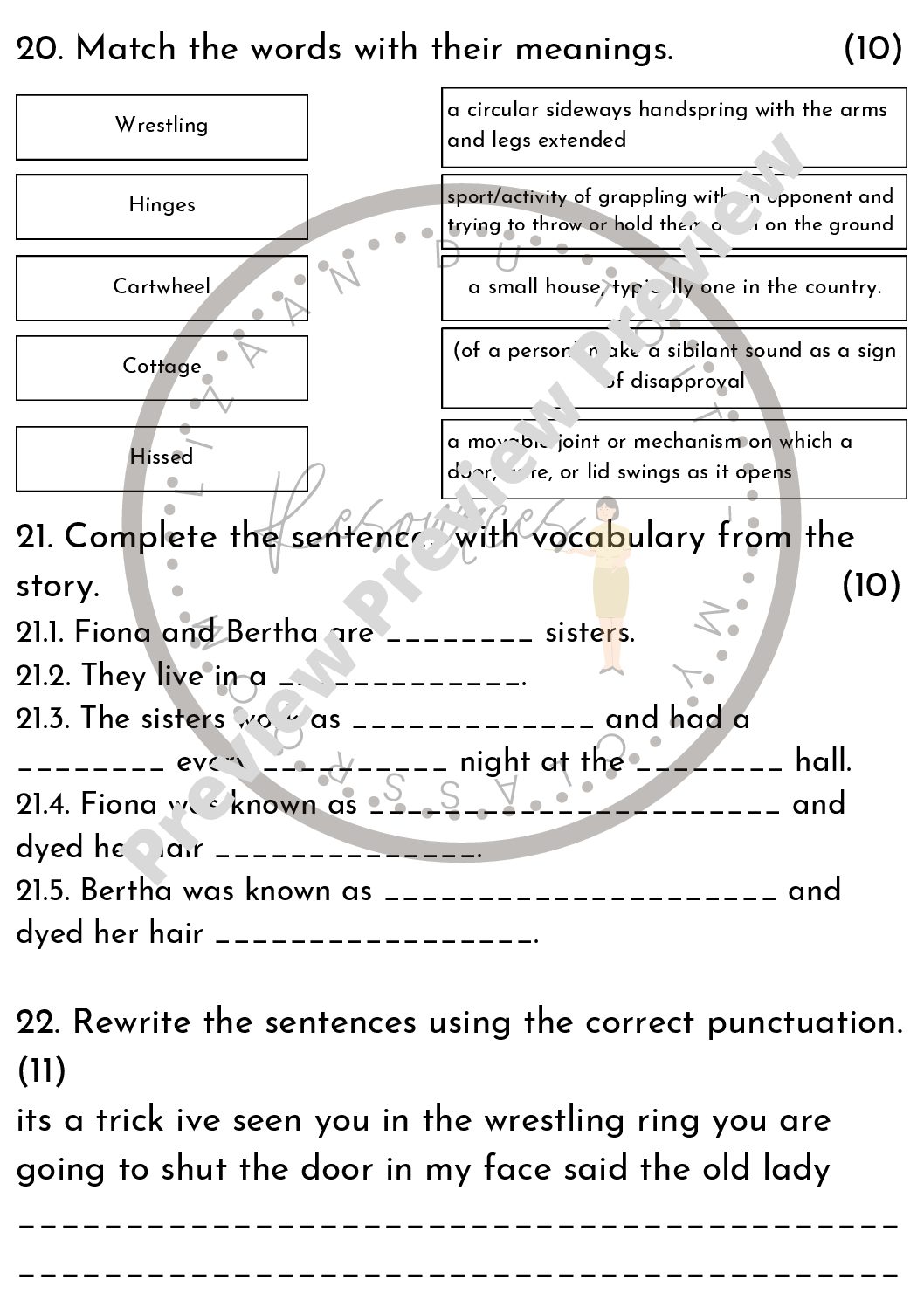 English comprehension tests 10 • Teacha