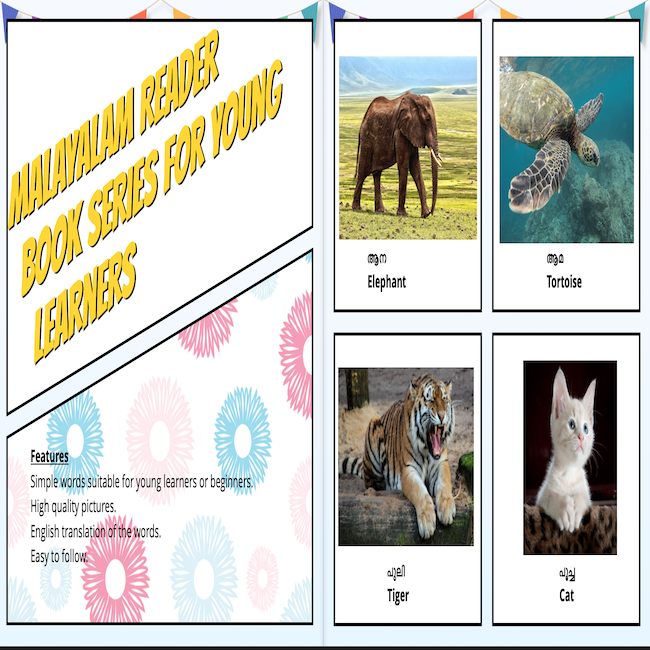 Malayalam Reader Book Series-1 Animals • Teacha!