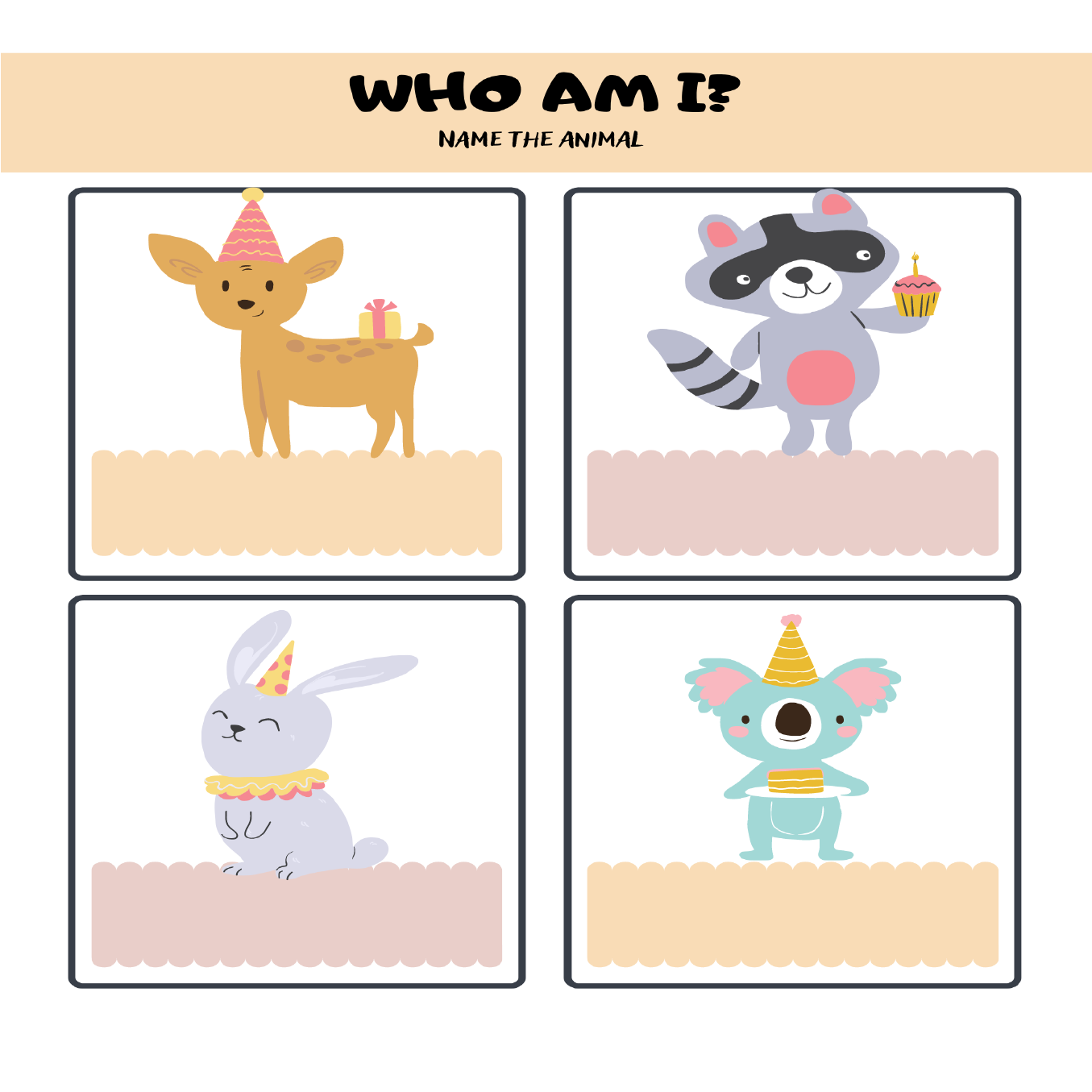 Name of the Animals – Who am I ? – Animals Worksheet • Teacha!
