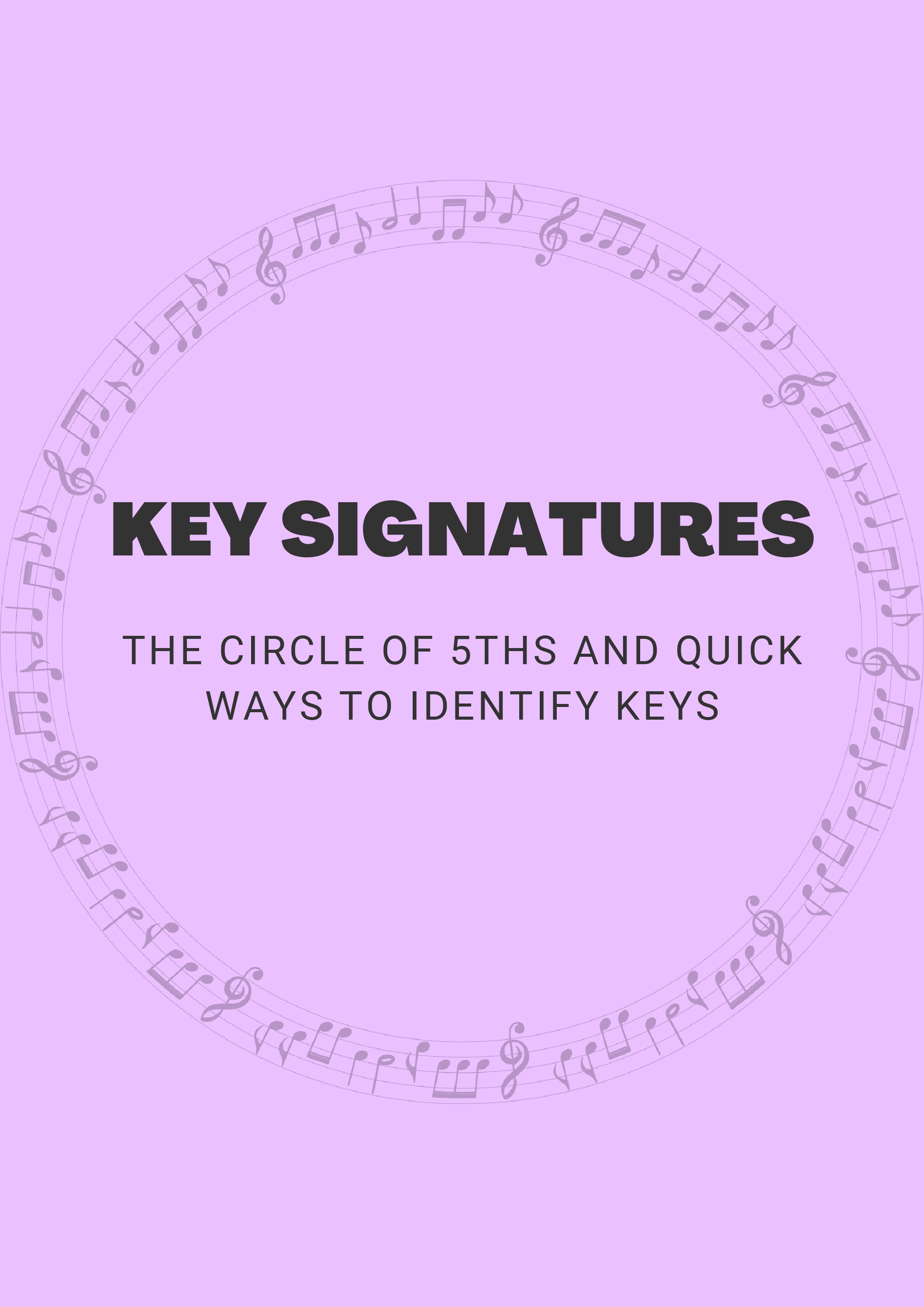 key signatures cover • Teacha