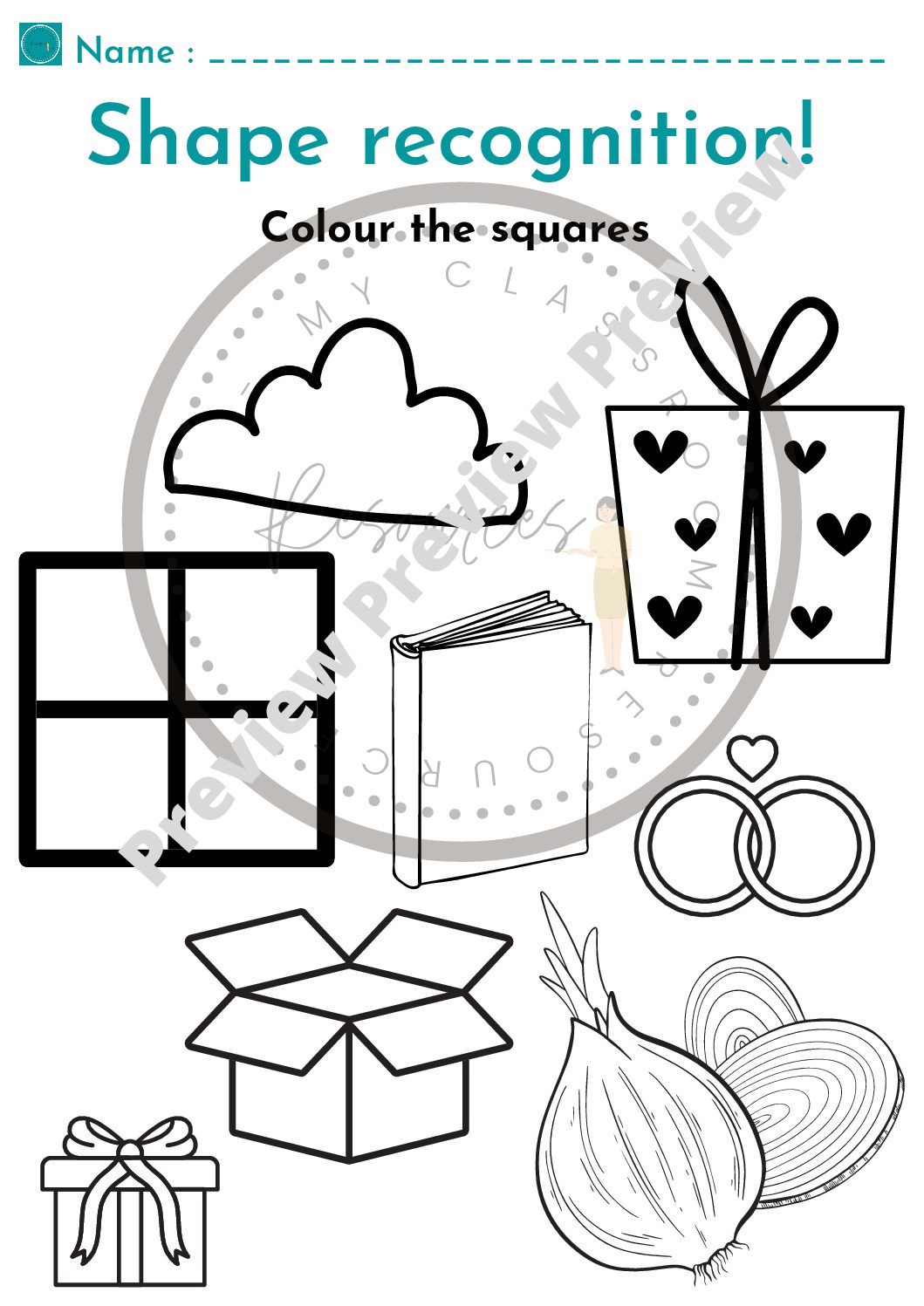 Activities for kid - Shapes Credit: esl.com #activitiesforkid