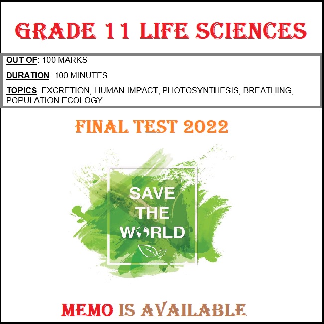 life science grade 11 assignment may 2022