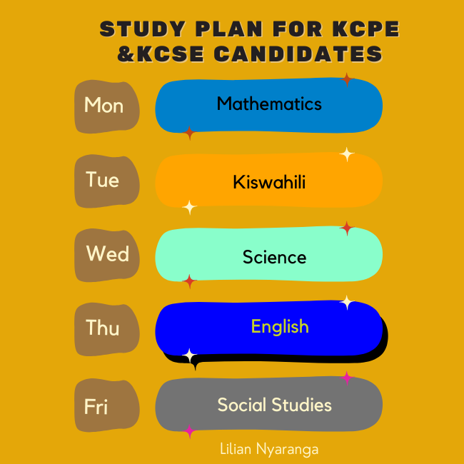 52941 study Plan for kcpe ampkcse candidates 650 × 650 px 2 • Teacha