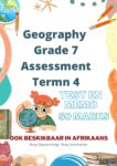 Social Sciences Grade 7 Term 4 Geography front cover test • Teacha