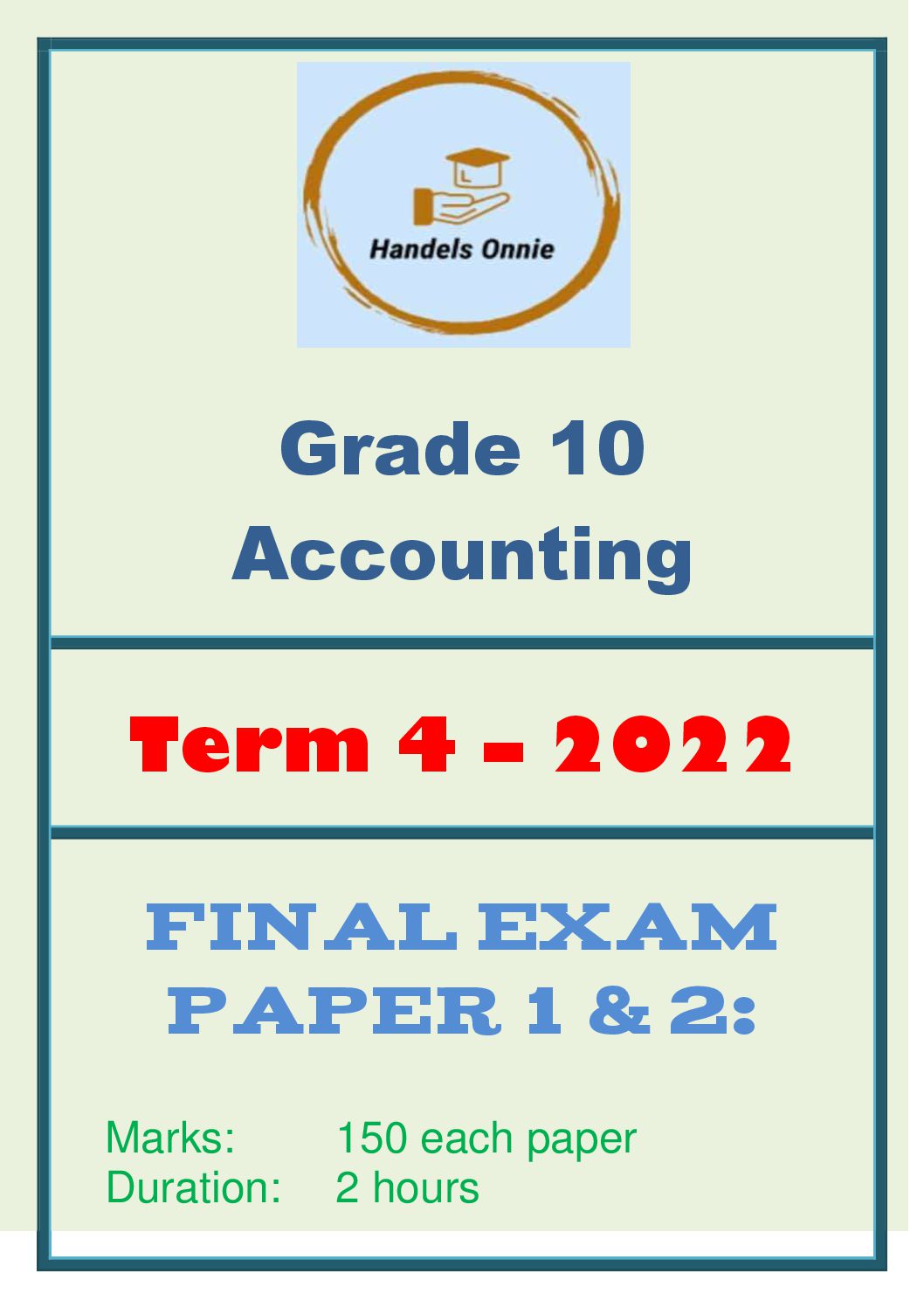 gr10 accounting term4 Teacha