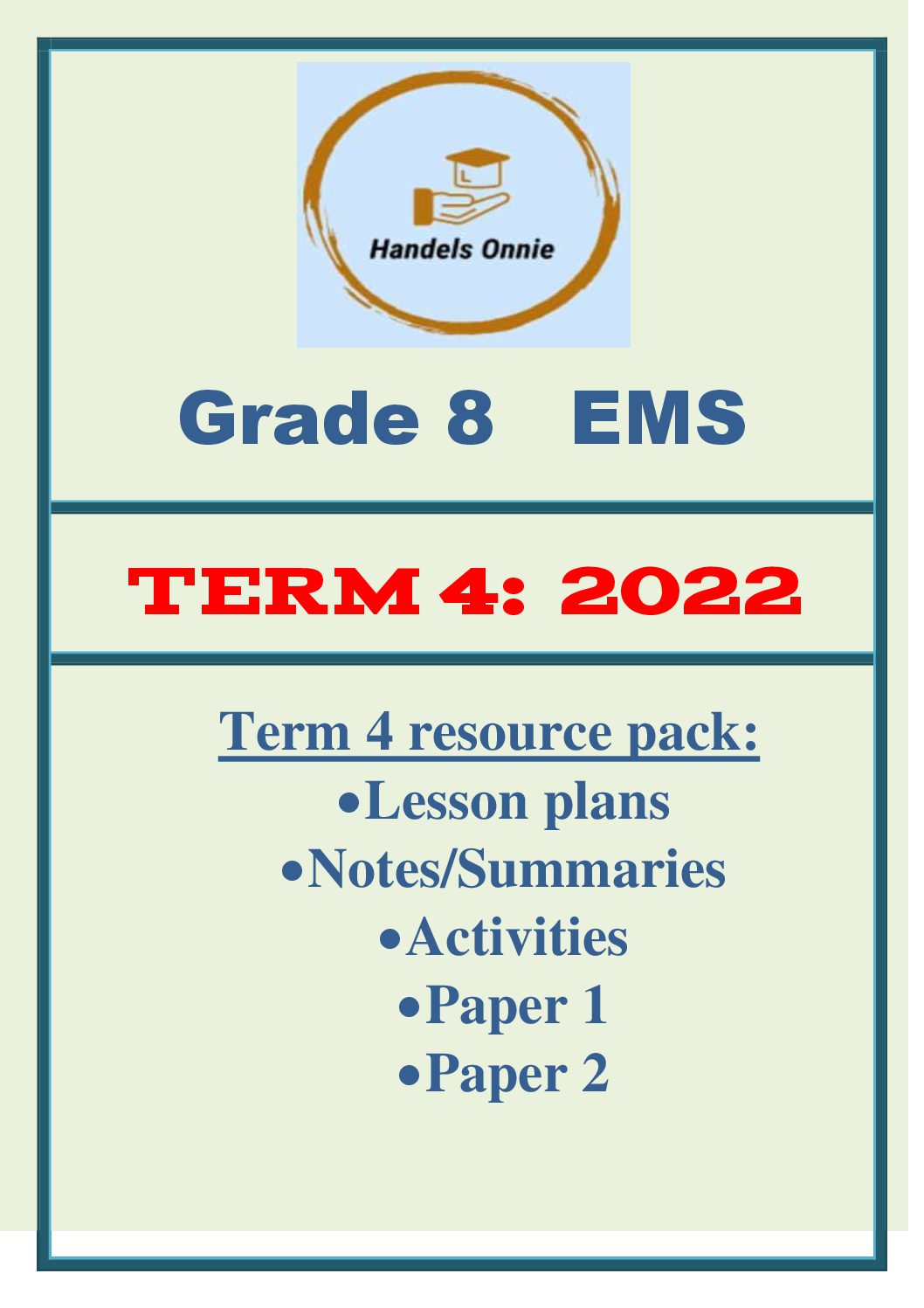 grade 8 assignment term 2 2022