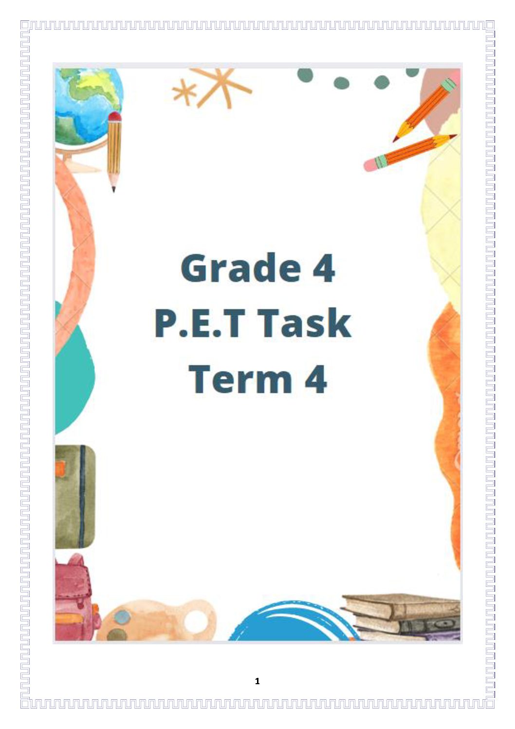 pet gr 4 term 4 content • Teacha