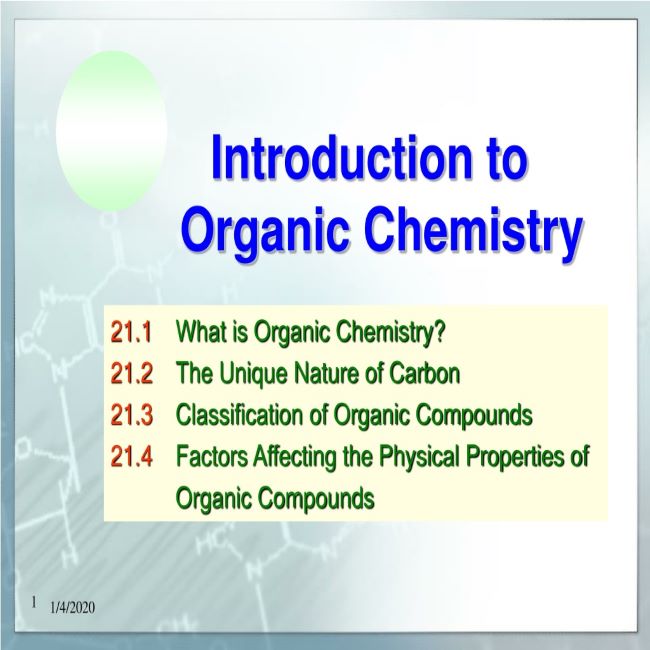 Introduction　in　Grade　organic　chemistry　PowerPoint.　12　Teacha!　to　•