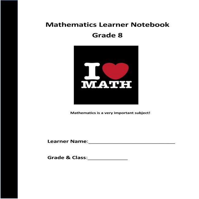 57244 Grade 8 Maths book covers Page 1 Teacha